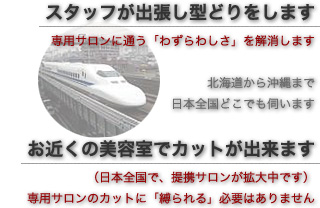 かつらの型どり、カットについて